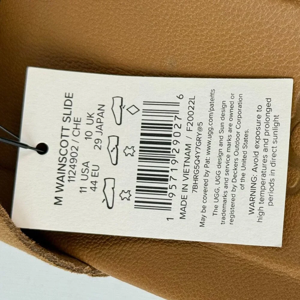 Men's 11 UGG Wainscott Slide Sandals - Chestnut Suede 1124902